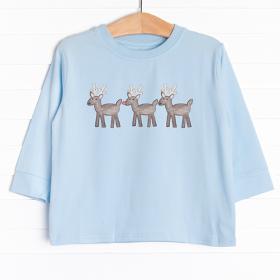 Reindeer Trio Long Sleeve Graphic Tee
