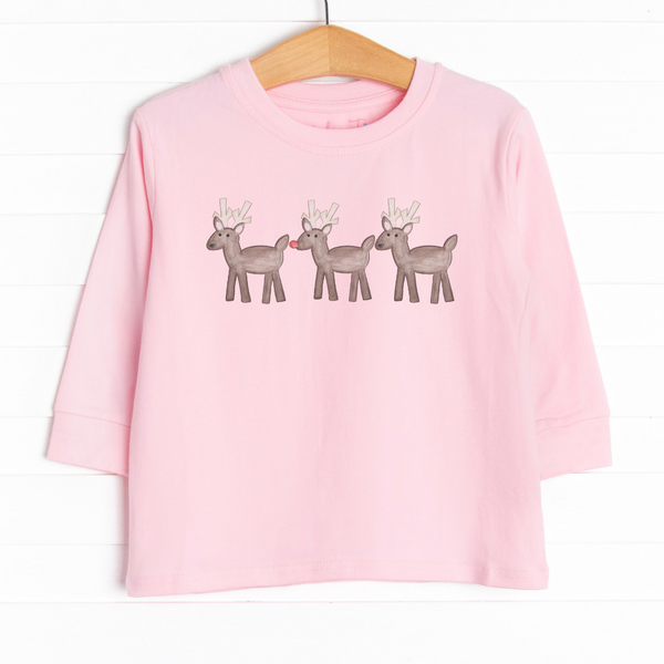 Reindeer Trio Long Sleeve Graphic Tee