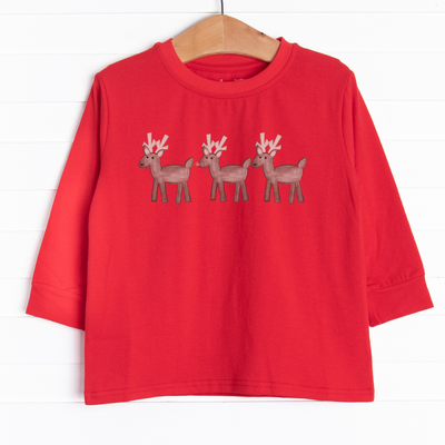  It is featured in 4 colors; White, Red, Heather Gray, and Navy! 