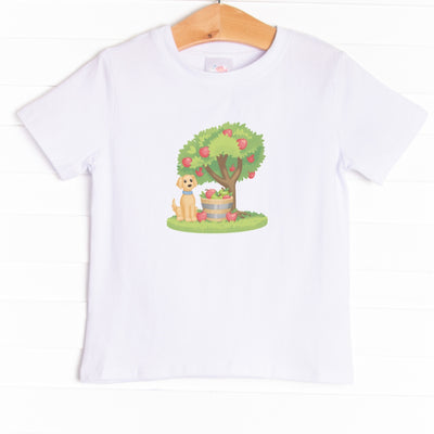 Apple Pickin' Pup Boy Graphic Tee