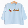 Santa's Sleigh Long Sleeve Graphic Tee