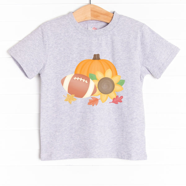 Fall Leaves and Football Graphic Tee