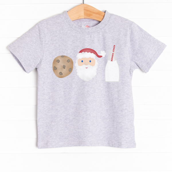 The tee is featured in four colors: Heather Gray, Soft Blue, Ballerina Pink, and White.