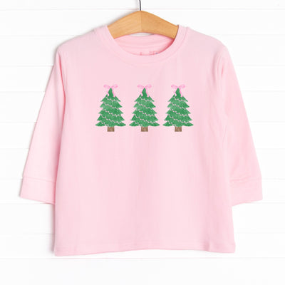 The tee is featured in six colors: Heather Gray, Soft Blue, Navy Blue, Ballerina Pink, Red, and White.