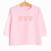 The tee is featured in five colors: Heather Gray, Soft Blue, Navy Blue, Ballerina Pink, and White.