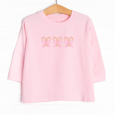 The tee is featured in five colors: Heather Gray, Soft Blue, Navy Blue, Ballerina Pink, and White.