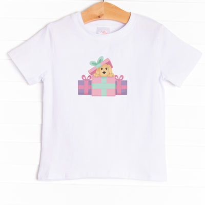 Peek-a-Boo Pup Girl Graphic Tee