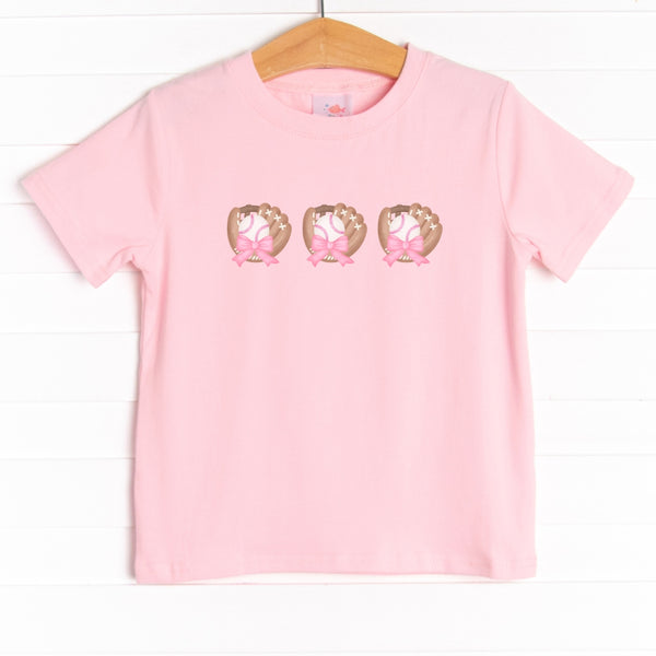Curve Ball Catch Girl Graphic Tee
