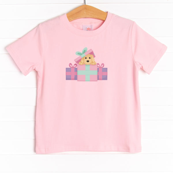 Peek-a-Boo Pup Girl Graphic Tee