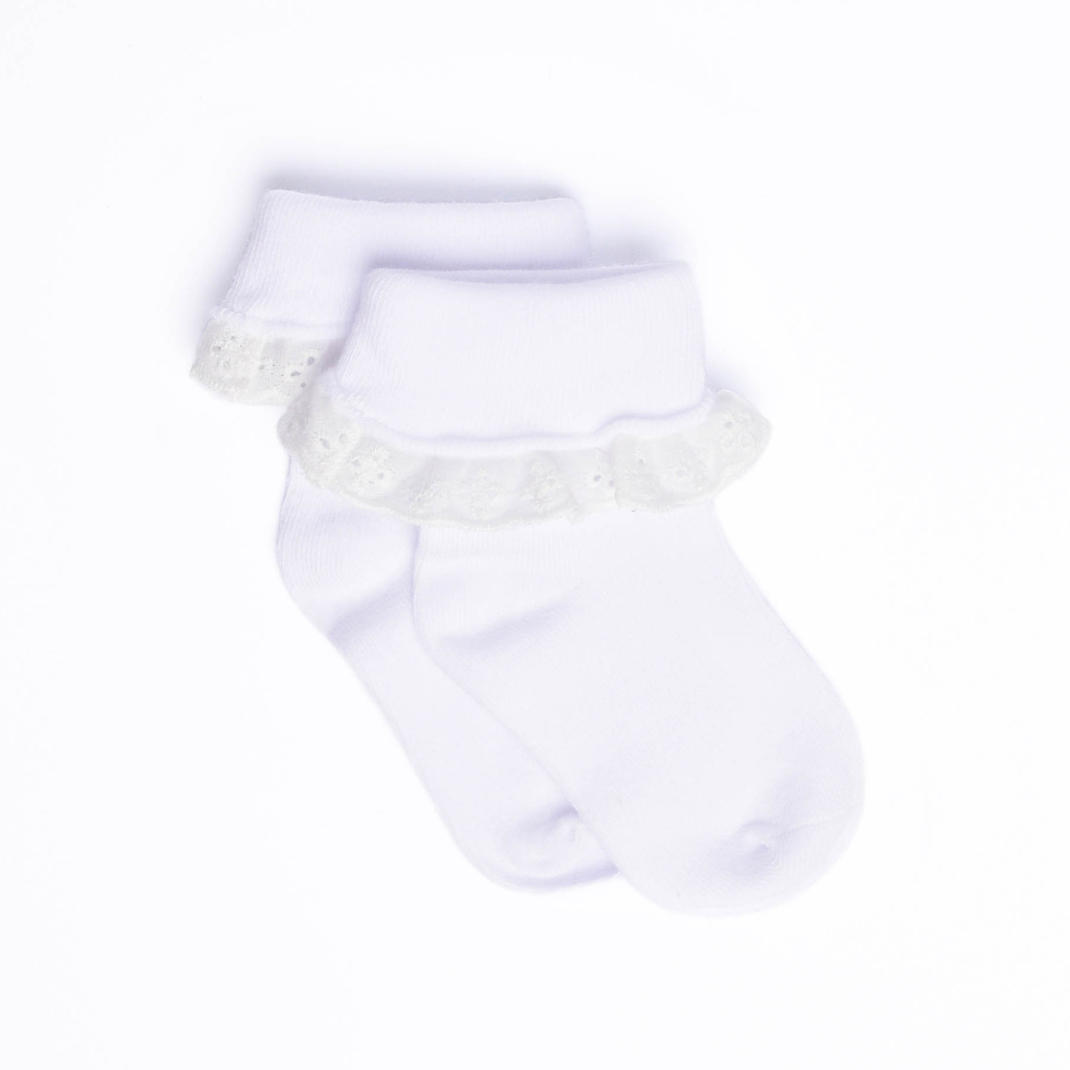 Eyelet Ruffle Ankle Sock (2 Colors) – Stitchy Fish