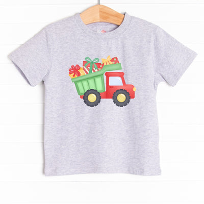 The tee is featured in four colors: Heather Gray, Soft Blue, Ballerina Pink, and White.