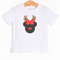 Reindeer Dress Up Girl Graphic Tee