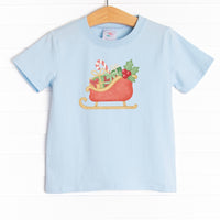  The tee is featured in four colors: Heather Gray, Soft Blue,, Ballerina Pink,, and White.