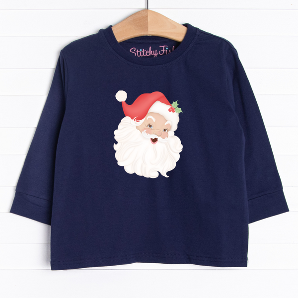 The tee is featured in six colors: Heather Gray, Soft Blue, Navy Blue, Ballerina Pink, Red, and White.