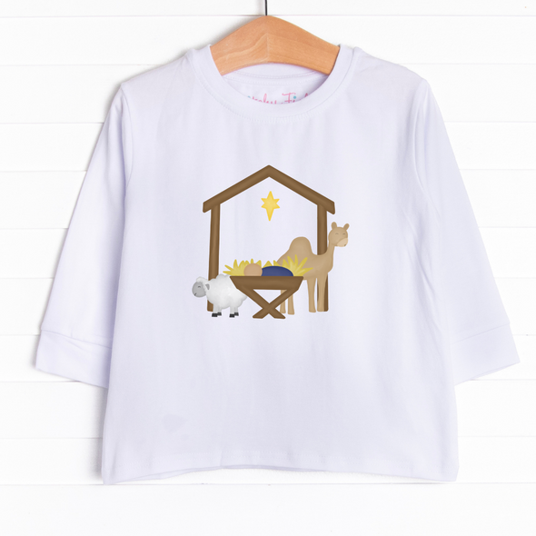 Away In A Manger Long Sleeve Graphic Tee