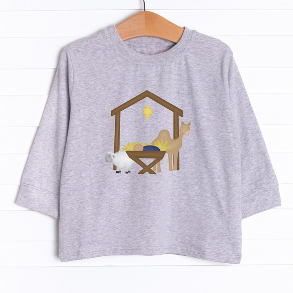 Away In A Manger Long Sleeve Graphic Tee