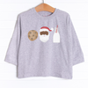 Santa's Favorites Long Sleeve Graphic Tee Dark Skin Tone