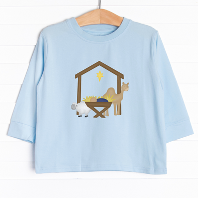 Away In A Manger Long Sleeve Graphic Tee