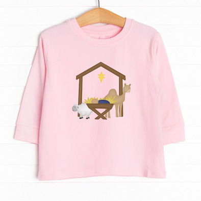 Away In A Manger Long Sleeve Graphic Tee