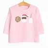 Santa's Favorites Long Sleeve Graphic Tee Dark Skin Tone