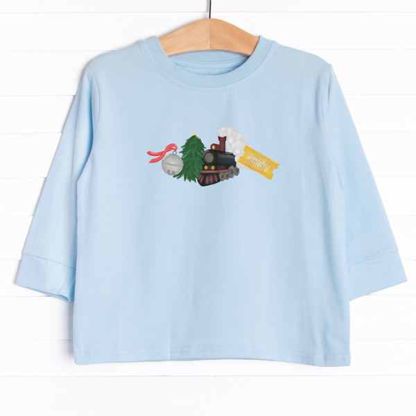 The tee is featured in six colors: Heather Gray, Soft Blue, Navy Blue, Red, Ballerina Pink, and White.