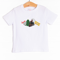  The tee is featured in four colors: Heather Gray, Soft Blue, Ballerina Pink, and White. 