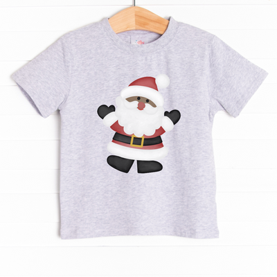 The tee is featured in four colors: Heather Gray, Soft Blue, Ballerina Pink, and White.