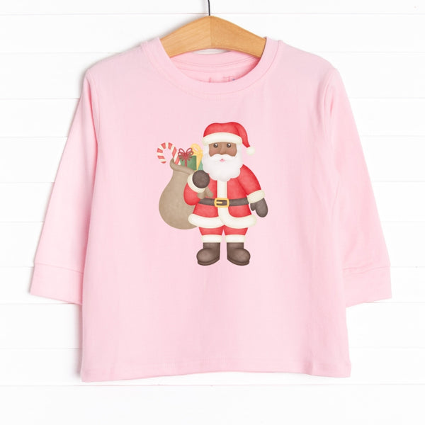 Down The Chimney Delivery Long Sleeve Graphic Tee Dark Skin Tone