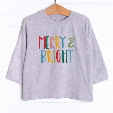 Merry and Bright Long Sleeve Graphic Tee