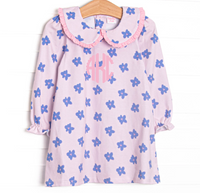 All Around Floral Long Sleeve Dress, Pink