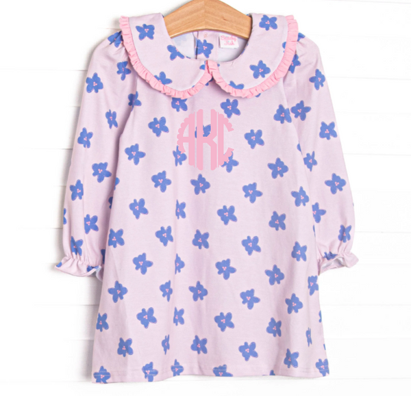 All Around Floral Long Sleeve Dress, Pink