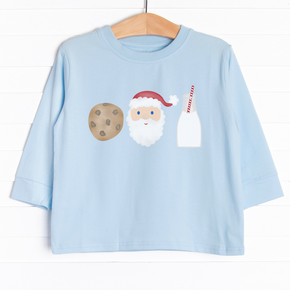 Santa's Favorites Long Sleeve Graphic Tee Fair Skin Tone