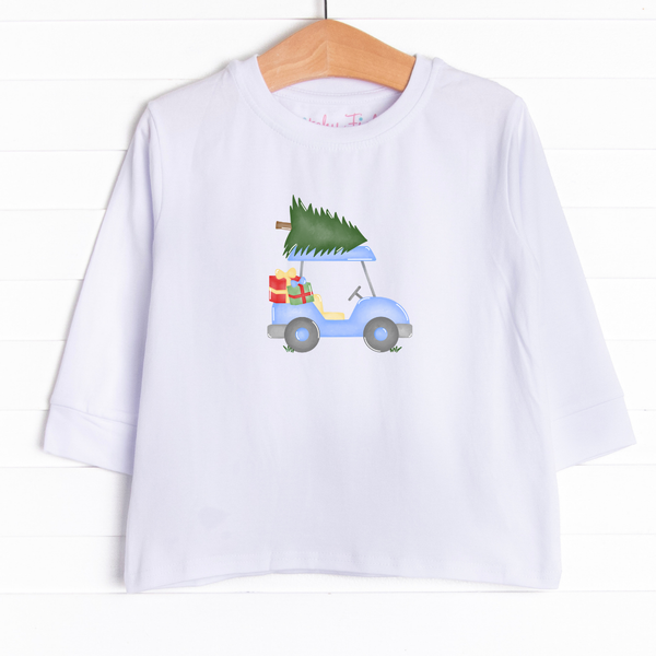 Christmas Cart Ride Long Sleeve Graphic Tee