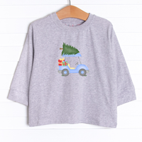 Christmas Cart Ride Long Sleeve Graphic Tee