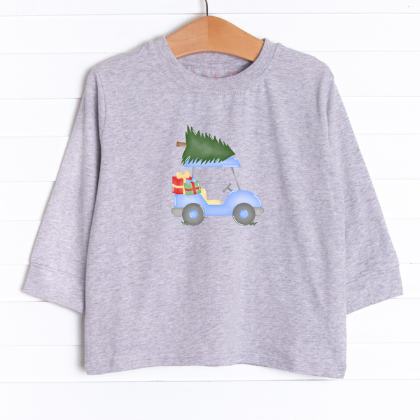 Christmas Cart Ride Long Sleeve Graphic Tee