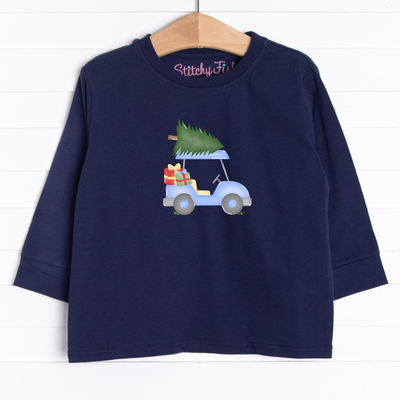  The tee is featured in six colors: Heather Gray, Soft Blue, Navy Blue, Red, Ballerina Pink, and White.