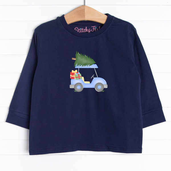  The tee is featured in six colors: Heather Gray, Soft Blue, Navy Blue, Red, Ballerina Pink, and White.