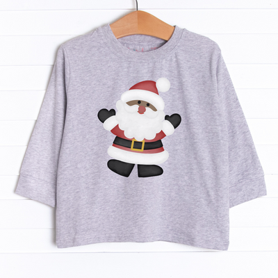  This t-shirt is featured in 4 colors: White, Ballerina Pink, Soft Blue, and Heather Gray. 