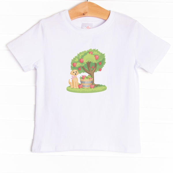 Apple Pickin' Pup Girl Graphic Tee