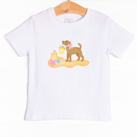Beach Pail Pup Girl Graphic Tee