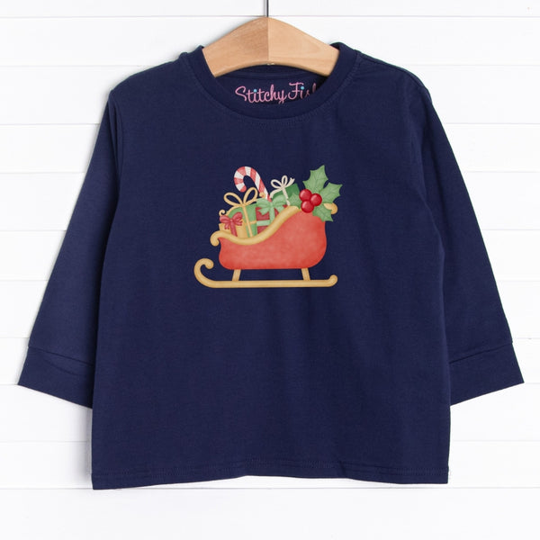 Seasonal Sleigh Ride Long Sleeve Graphic Tee