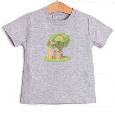 Apple Pickin' Pup Girl Graphic Tee