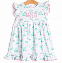 Little Leap Frog Dress, Pink