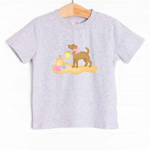 Beach Pail Pup Girl Graphic Tee