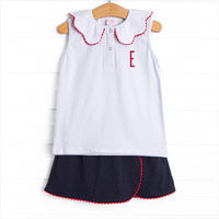 All-American Classic Skirt Set, Blue