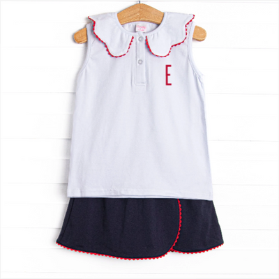 All-American Classic Skirt Set, Blue
