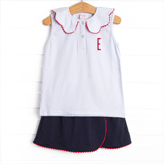 All-American Classic Skirt Set, Blue