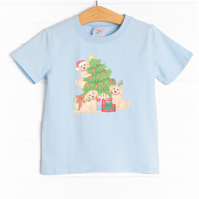 Festive Furry Friends Graphic Tee, Blue