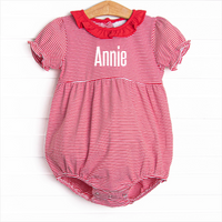 Annie Puff Sleeve Bubble, Red