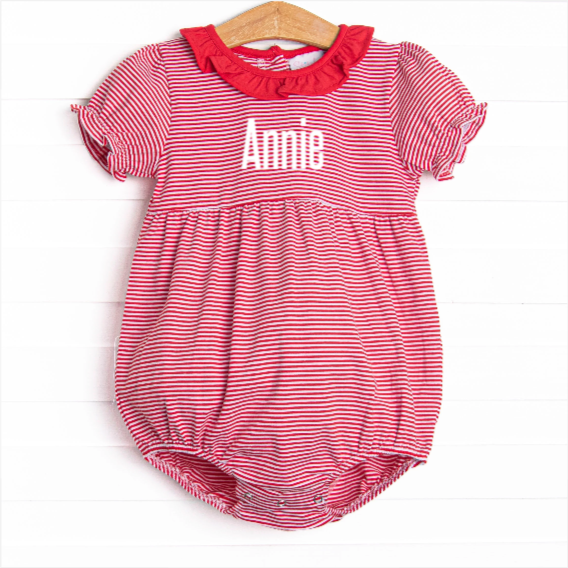 Annie Puff Sleeve Bubble, Red